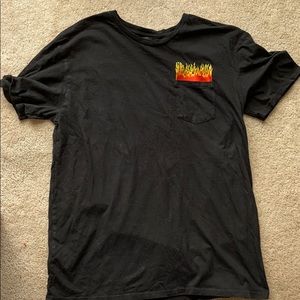 mens flame pocket pacsun shirt